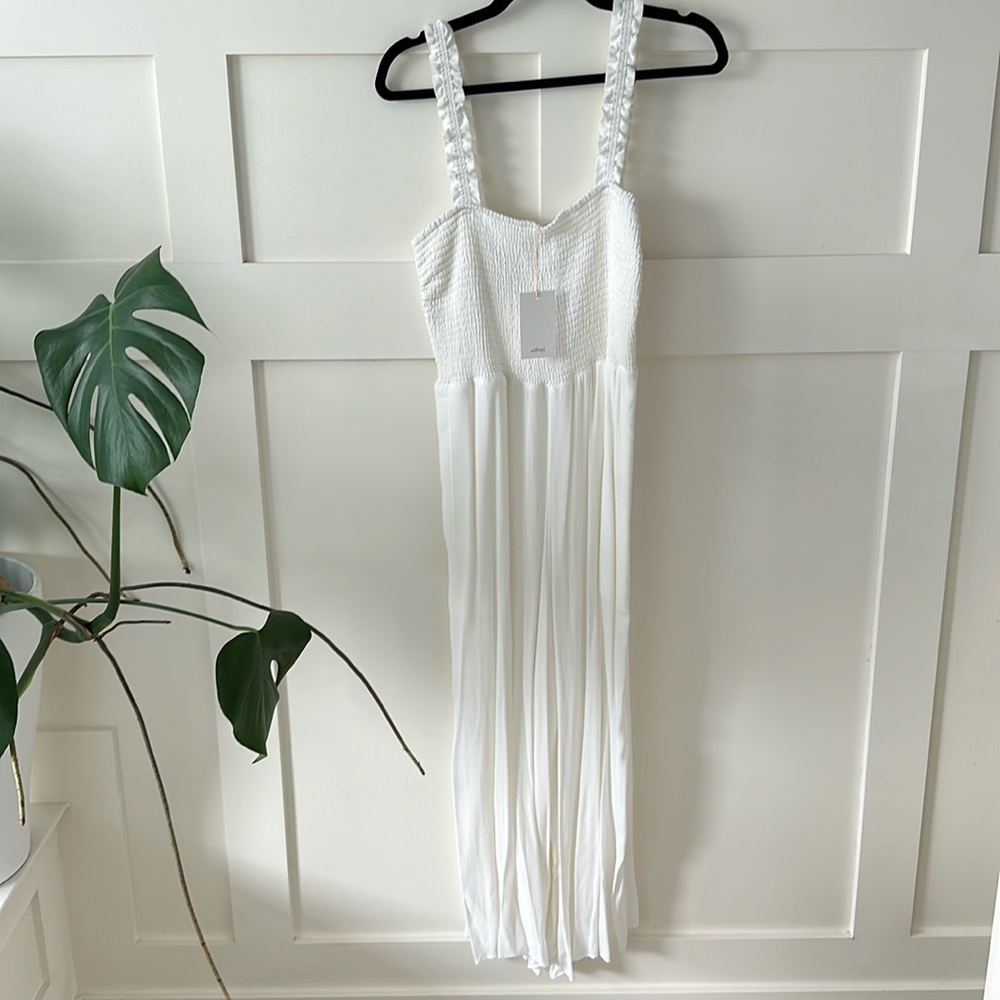 Aritzia Wilfred Chianti romper- light birch